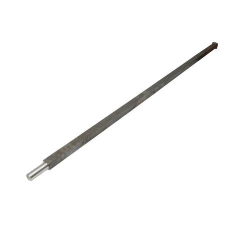 HOSSZÚ NÉGYZETES TÁRCSATENGELY 9 TÁRCSÁHOZ, M27 MENET, 163 MM / 168,5 MM HOSSZ, 30 MM NÉGYZET