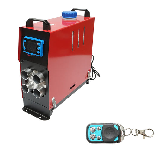 Sirocou, hordozható állóhelyzeti fűtés 12V, 5KW, LCD kijelzővel, távirányítóval, Bluetooth-szal és Kyocera izzítógyertyával, Breckner Germany