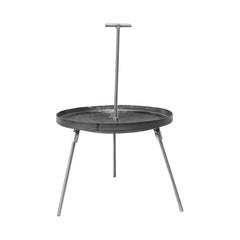 Grilltárcsa peremmel, acélból, 3 lábbal és fogantyúval, 460 mm, UTB logóval