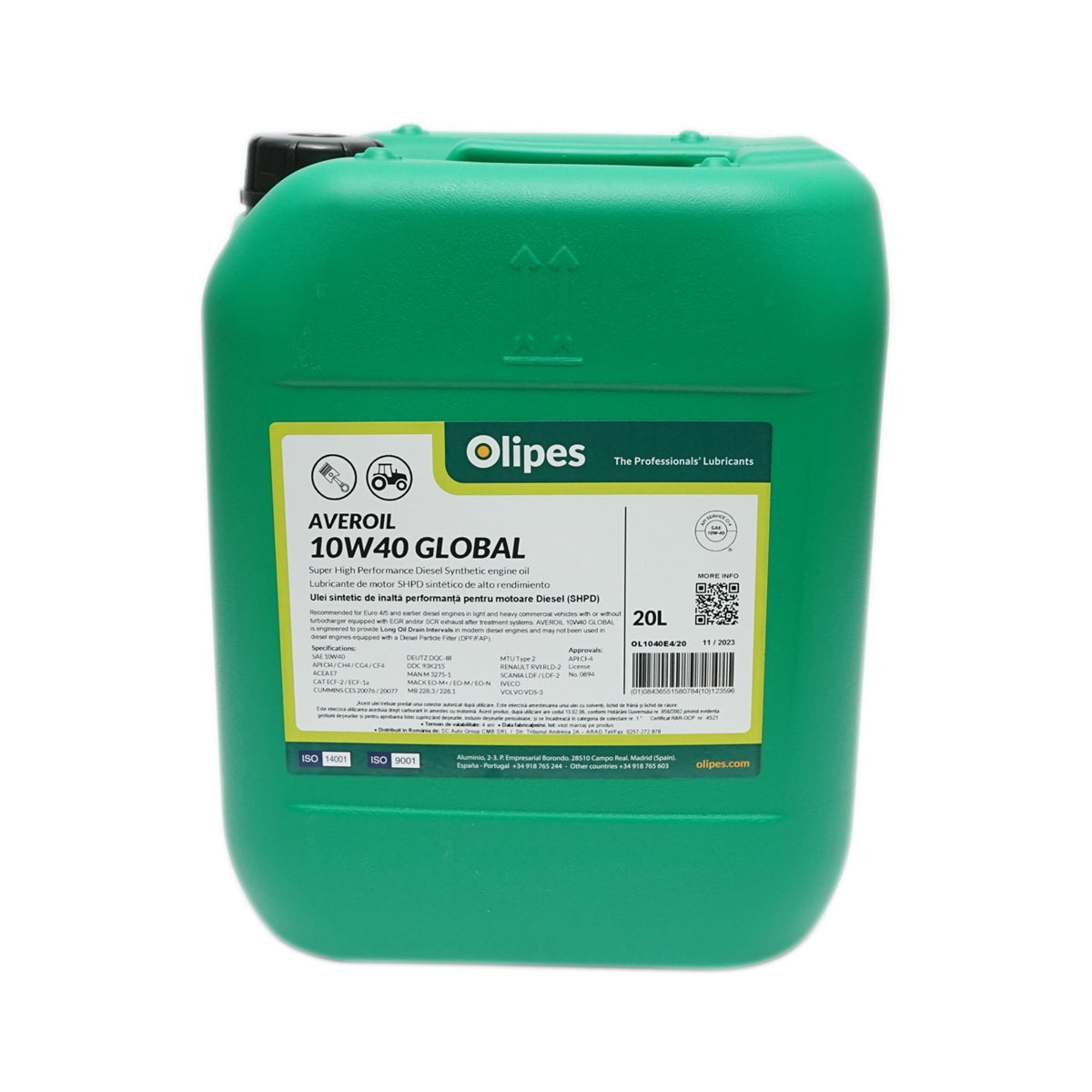 Motorolaj Olipes Averoil 10W40 Global, 20L