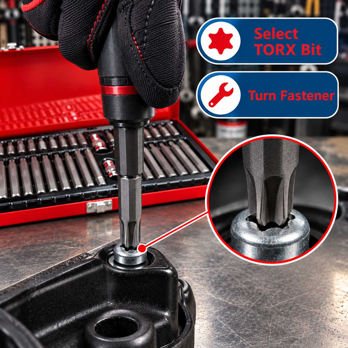 Bit készlet TORX XZN hex splin 40 db GEBO TOOLS