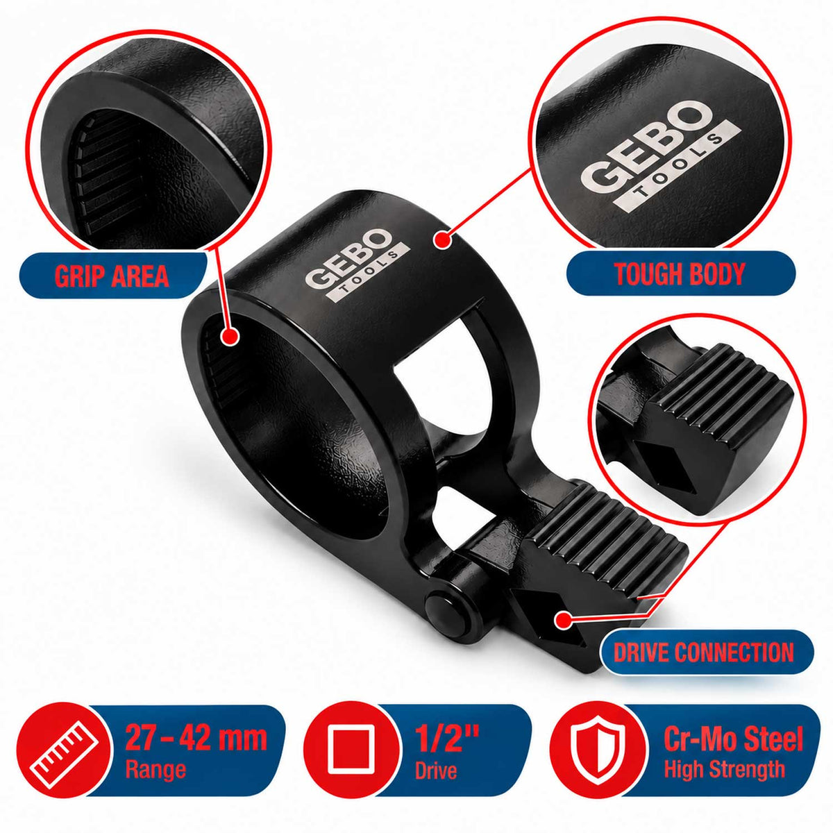 Axiál csukló szerelő 27-42 mm GEBO TOOLS