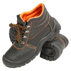 Védőbakancs, 43-as méret, acél lábujjvédővel és talplemezzel, típus: 5005