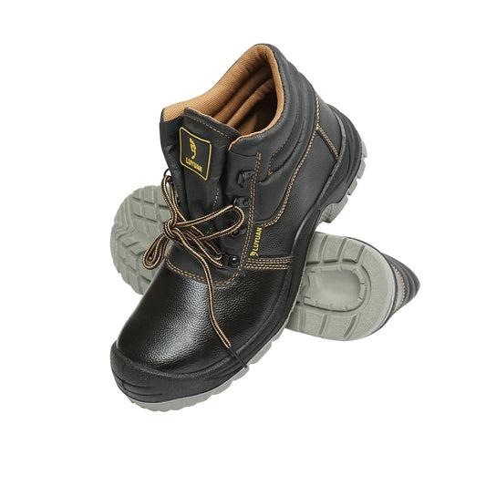 Védőbakancs, 45-ös méret, acél lábujjvédővel és talplemezzel, típus: 5015