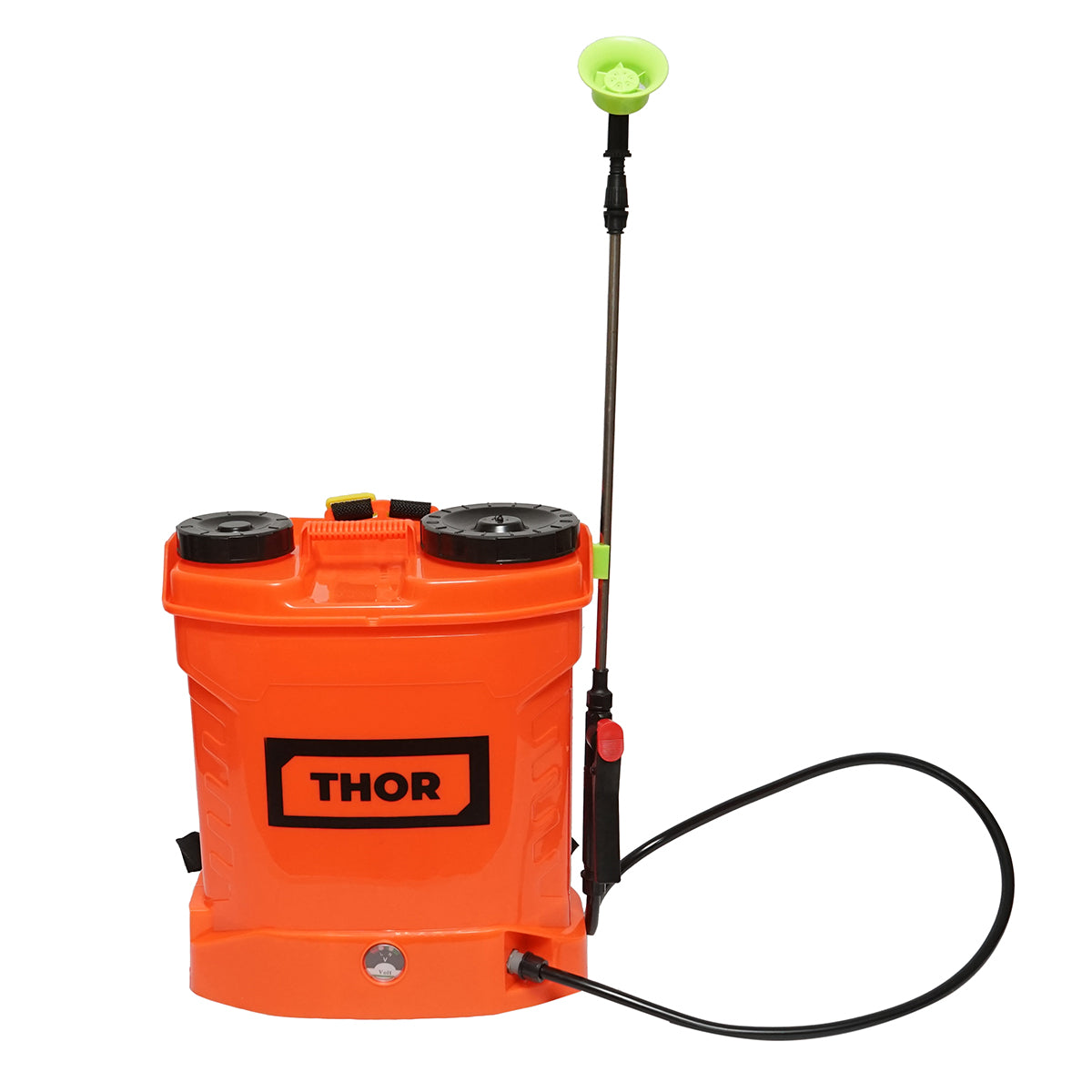 Elektromos permetezőgép (vermorel), 12L tartállyal, 12V akkumulátor, 4 cserélhető fúvókával, THOR