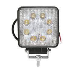 LÁMPA, 8 LED-DEL, 10–60V, 24W, 60° SUGÁRZÁSI SZÖG, NÉGYZETES KIVITEL