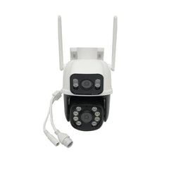 Intelligens megfigyelő kamera p2p, WIFI, 6mp 1080p kültéri, kettős lencse, ptz mozgásérzékelő, 355 fokos forgatás, icsee applikáció