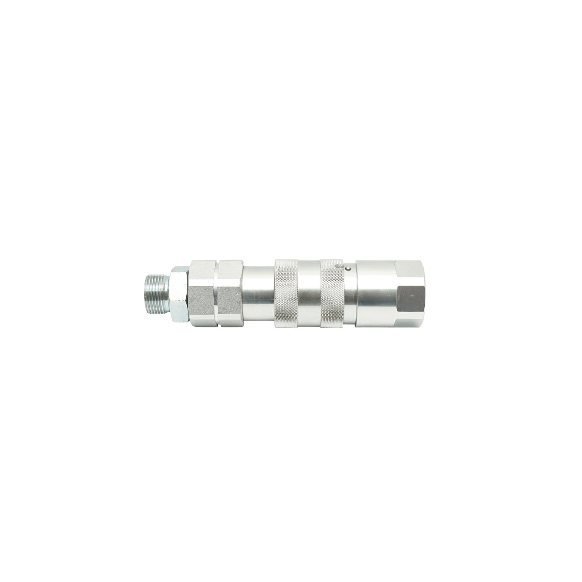 Gyorscsatlakozó készlet 1" (átmenő szelep, anya + apa) egyenes adapterrel, 83x45x48 mm