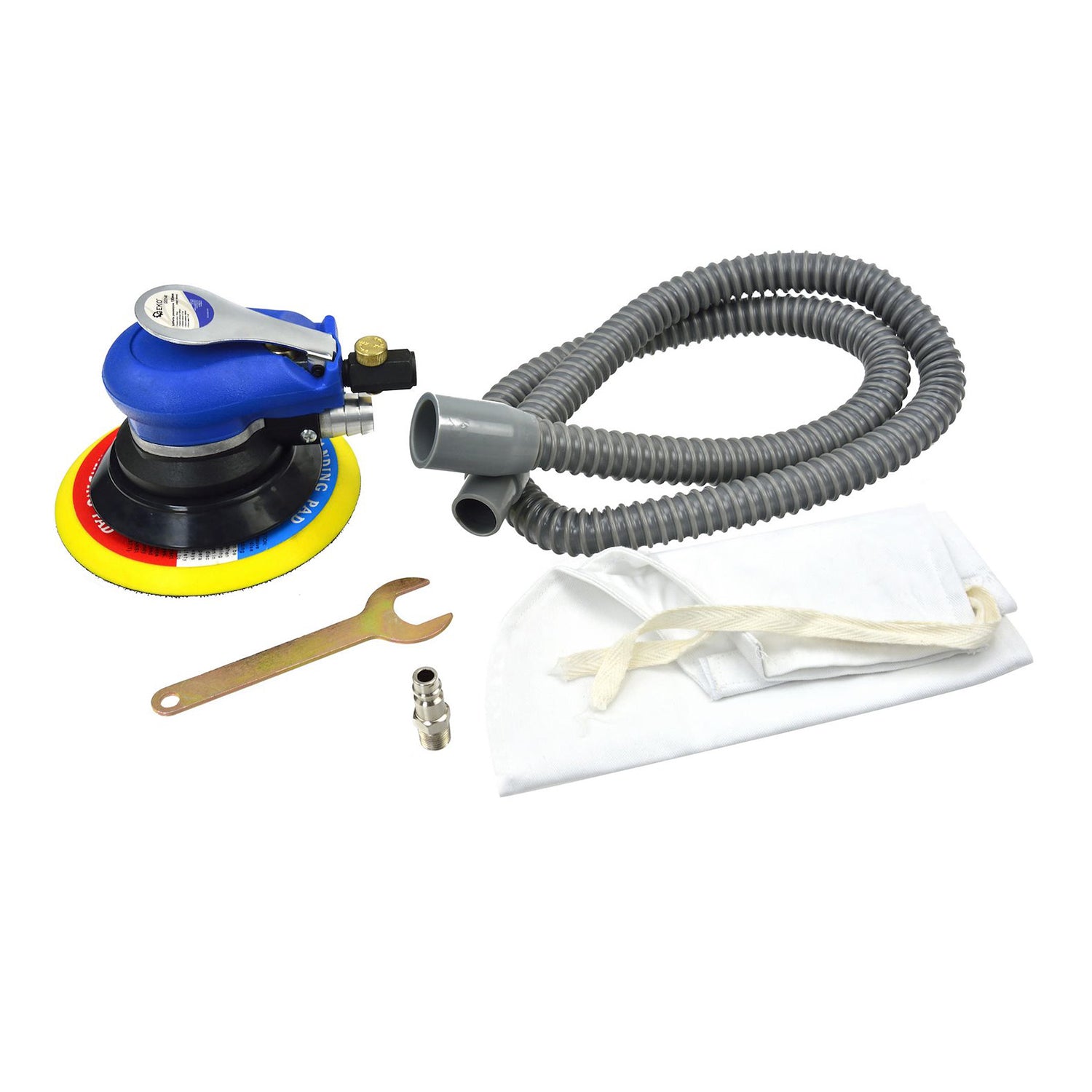 PNEUMATIKUS EXCENTRIKUS CSISZOLÓ PORGYŰJTŐ ZSÁKKAL 150 MM GEKO