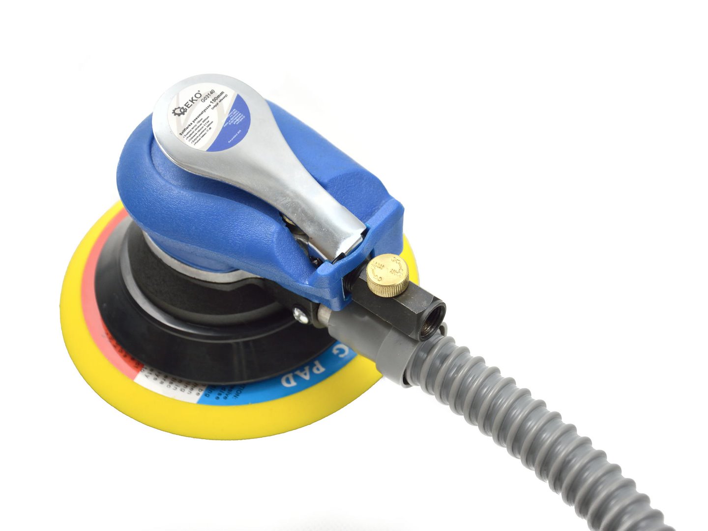 PNEUMATIKUS EXCENTRIKUS CSISZOLÓ PORGYŰJTŐ ZSÁKKAL 150 MM GEKO