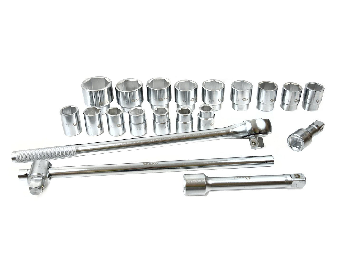 RACSNIS DUGÓKULCS KÉSZLET 3/4" 19-50 MM 21 DB GEKO