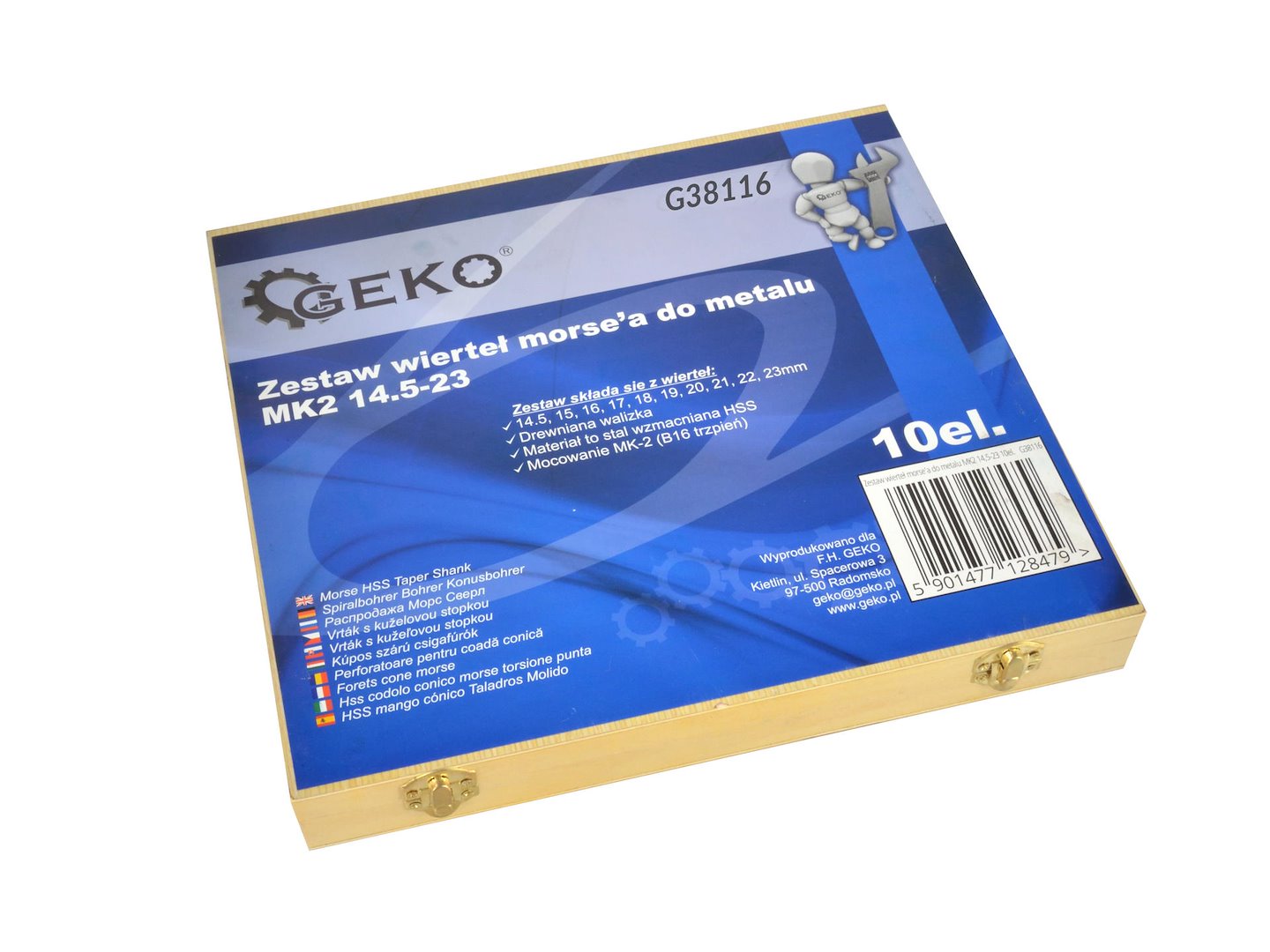 FÚRÓSZÁR KÉSZLET MORSE MK2 14,5–23 MM 10 DB GEKO