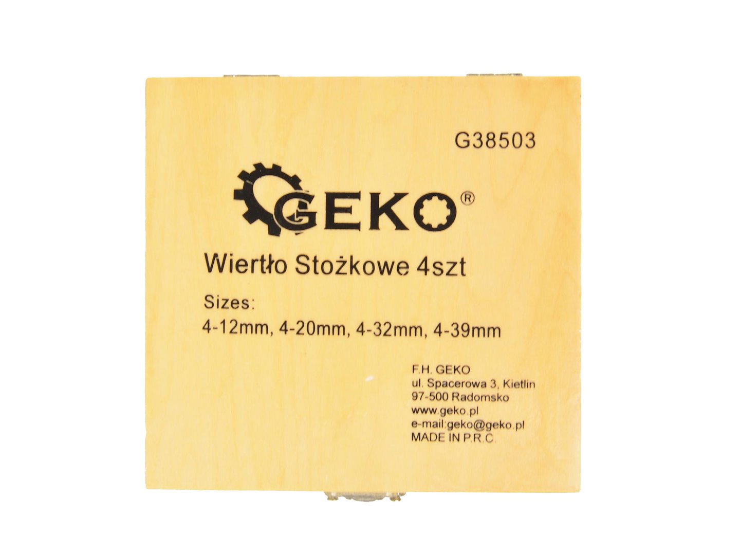 LÉPCSŐS FÚRÓ KÉSZLET HSS 4 DB GEKO