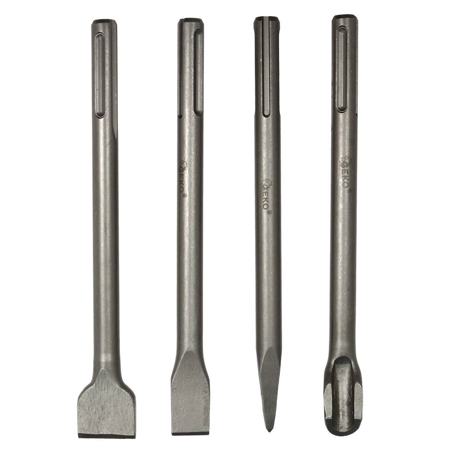 VÉSŐ KÉSZLET SDS MAX BETONHOZ, FALAZATHOZ, KŐHÖZ ÉS VAKOLATHOZ 250 MM 4 DB GEKO