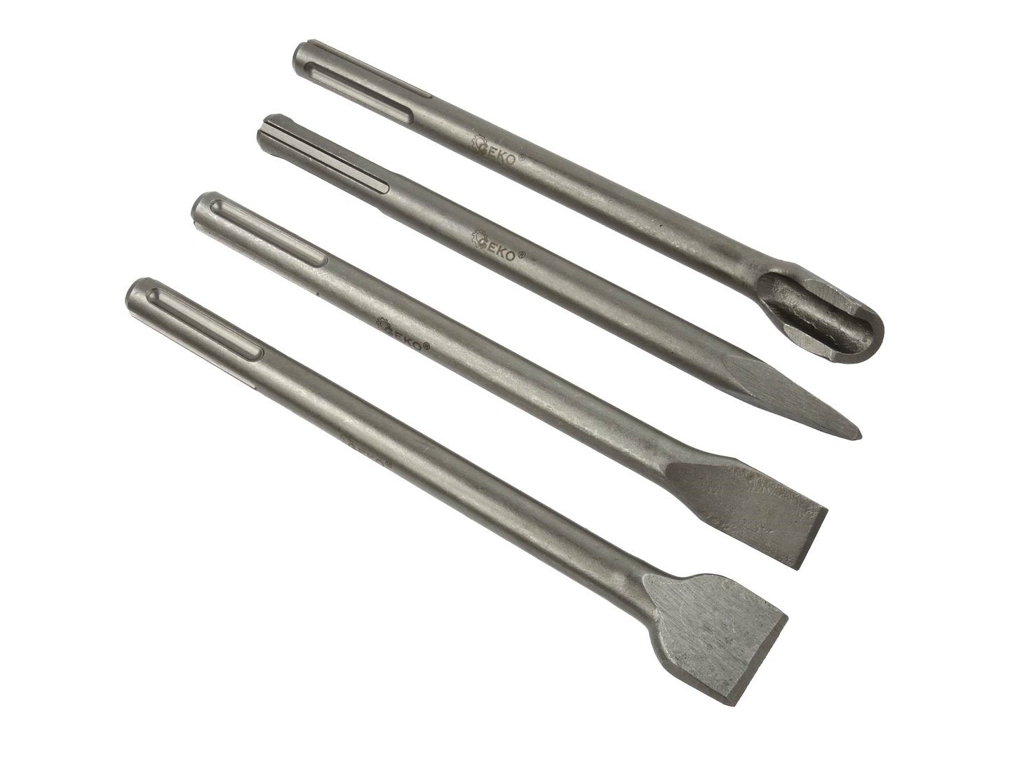 VÉSŐ KÉSZLET SDS MAX BETONHOZ, FALAZATHOZ, KŐHÖZ ÉS VAKOLATHOZ 250 MM 4 DB GEKO