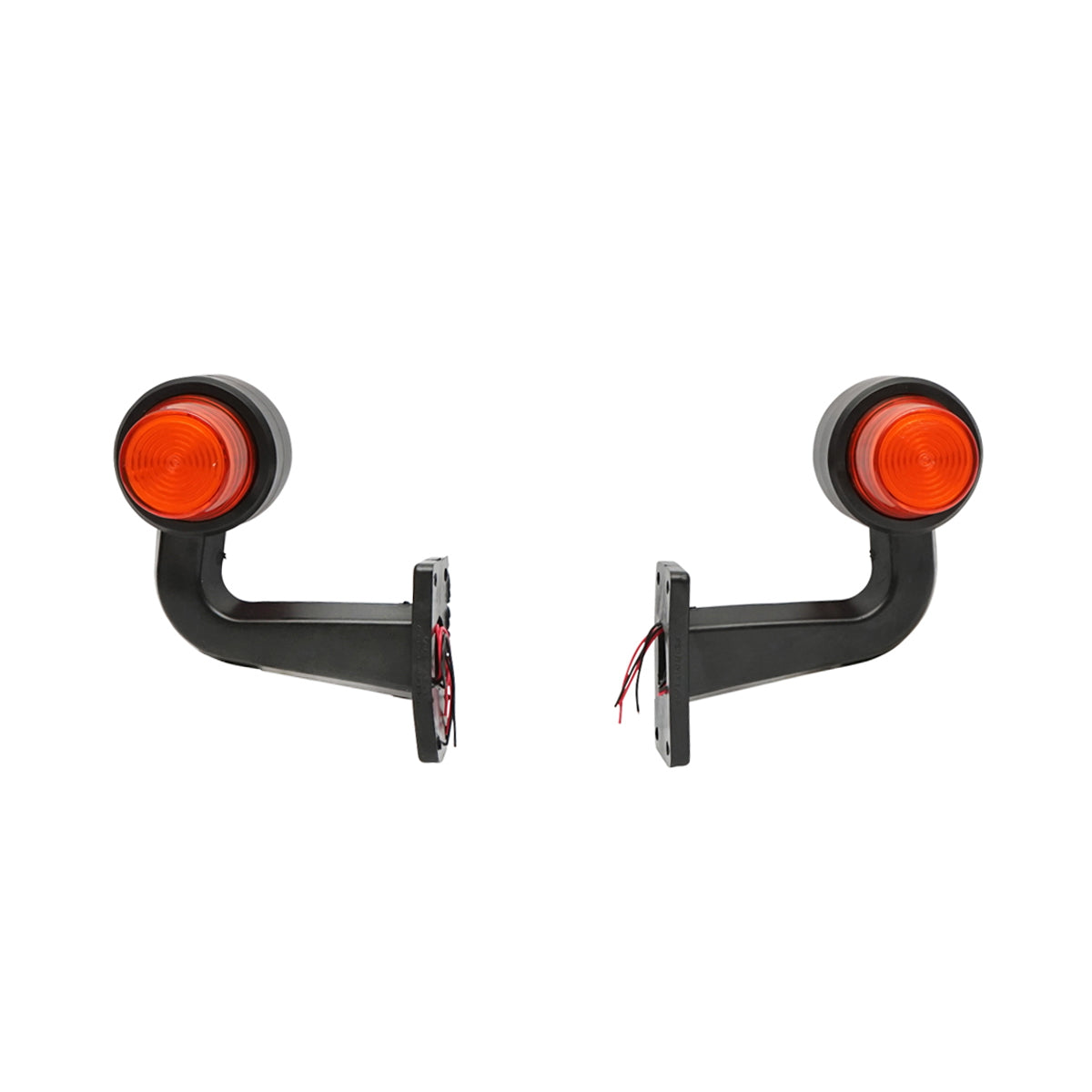 Oldalsó LED-NEON helyzetjelző lámpaszett, karral, 12–24V, piros/sárga, FR0148R/Y, Breckner Germany