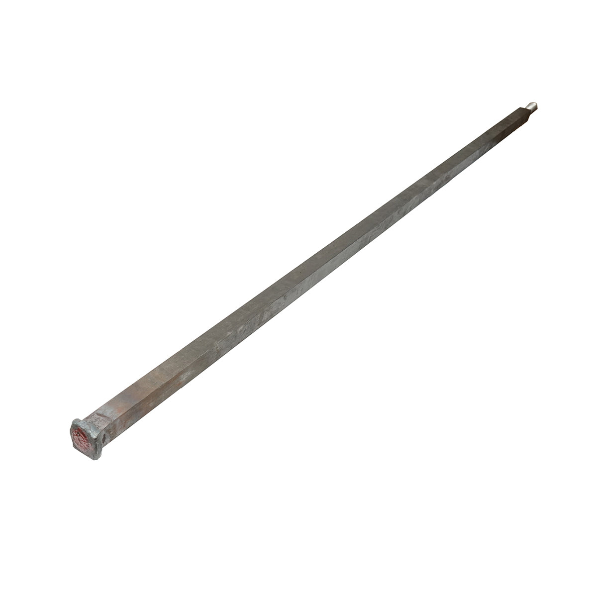 Hosszú négyzetes tárcsatengely 9 tárcsához, M27 menet, 163 mm / 168,5 mm hossz, 30 mm négyzet