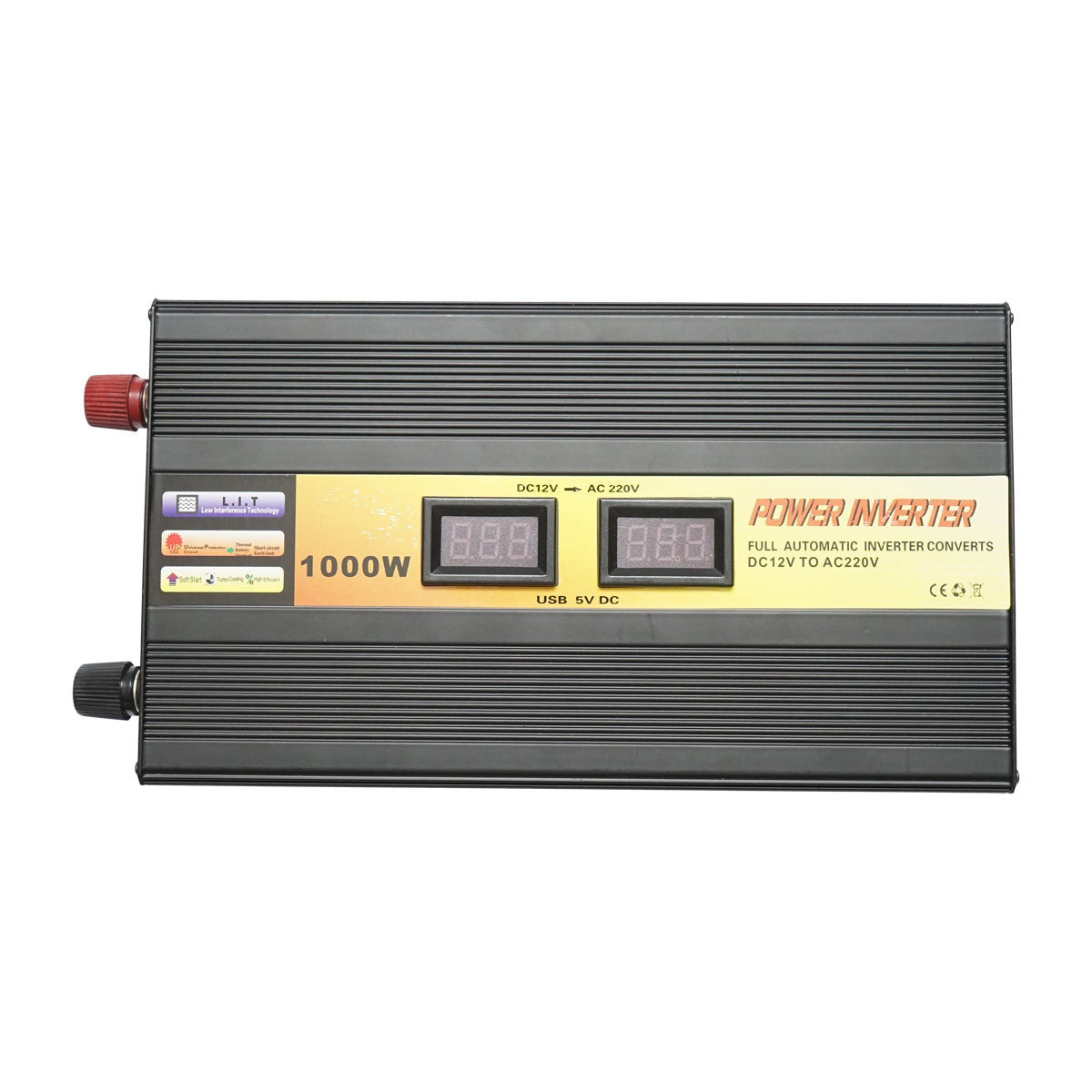 FESZÜLTSÉG INVERTER 12V-220V 1000W LCD USB-VEL BRECKNER GERMANY