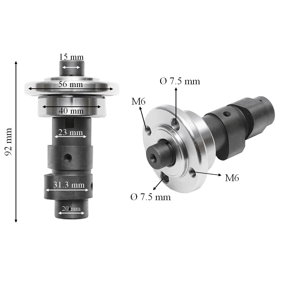 Nokken­tengely ATV motorhoz, Honda, Loncin 150/200CC, CB150/200 kompatibilitással