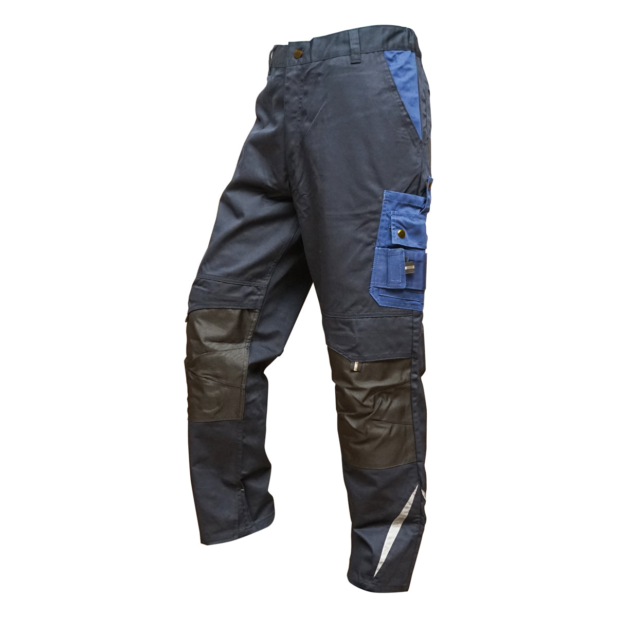 Munkanadrág poliészter és pamut keverékből, sötétkék (navy), XL méret, Breckner Germany