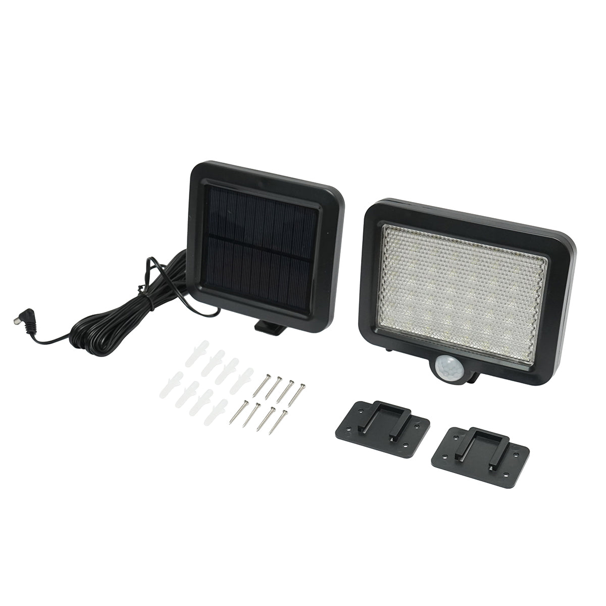 Napelemes LED lámpa 250 lm, 1W / 6V napelemmel, 1500 mAh akkumulátorral és mozgásérzékelővel, IP44, Breckner Germany