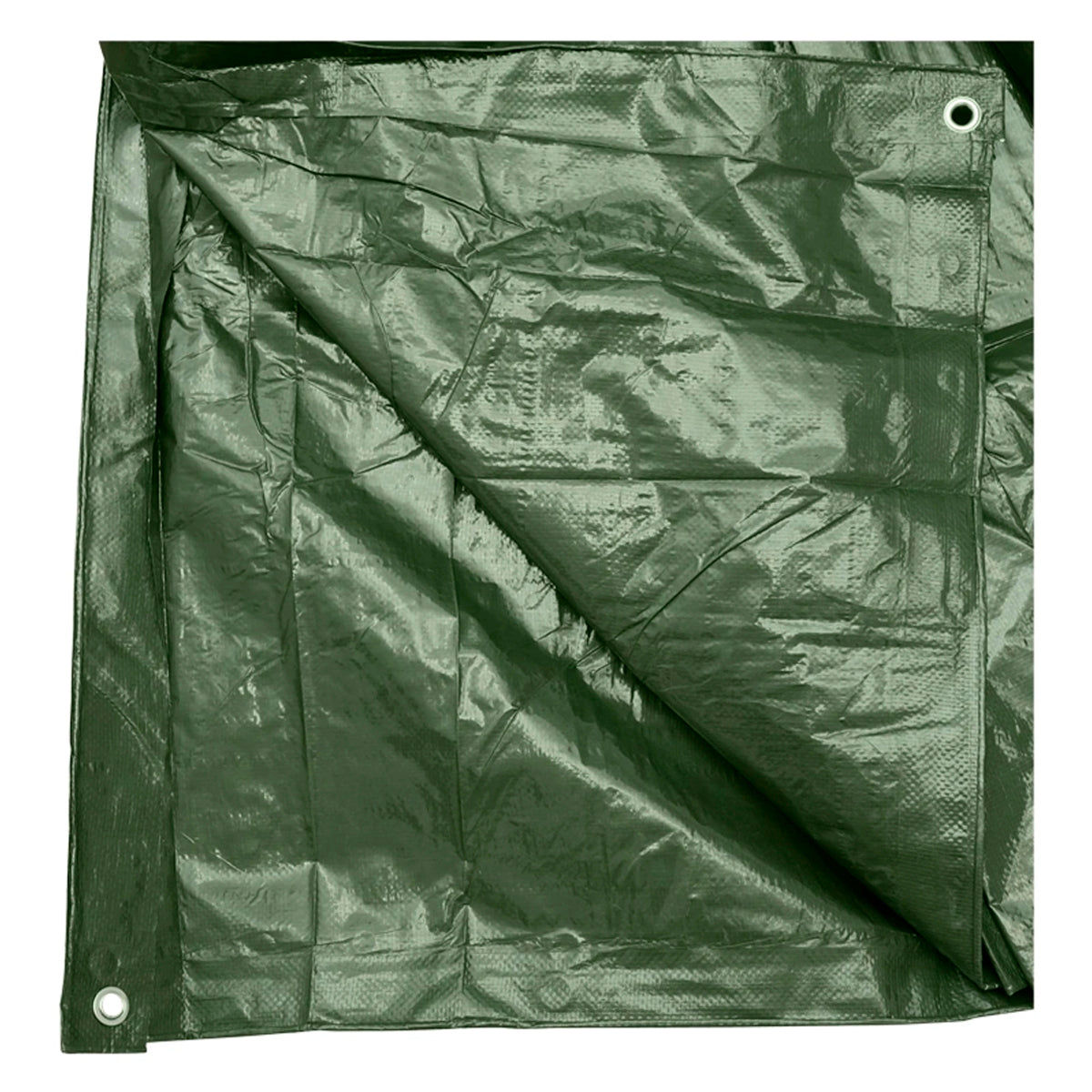 Zöld ponyva rögzítőszemekkel, 120g/m², 8x12 m, Breckner Germany