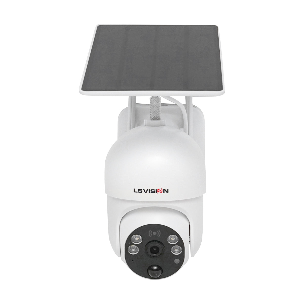 Dupla lencsés felügyeleti kamera, 4 MP, 4G SIM + WIFI 2.4GHz, 7.6W napelemmel, 18650 mAh akkumulátor, 360° PTZ, PIR mozgásérzékelő, riasztás, éjjellátás, iCSee alkalmazás