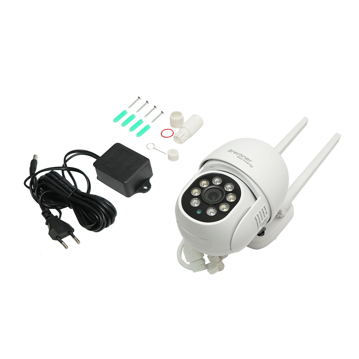 Felügyeleti kamera, dupla lencsés, 6 MP, P2P WIFI 2.4G, 360° PTZ, mozgásérzékelő, sziréna, emberi jelenlét felismerés, iCSee alkalmazás
