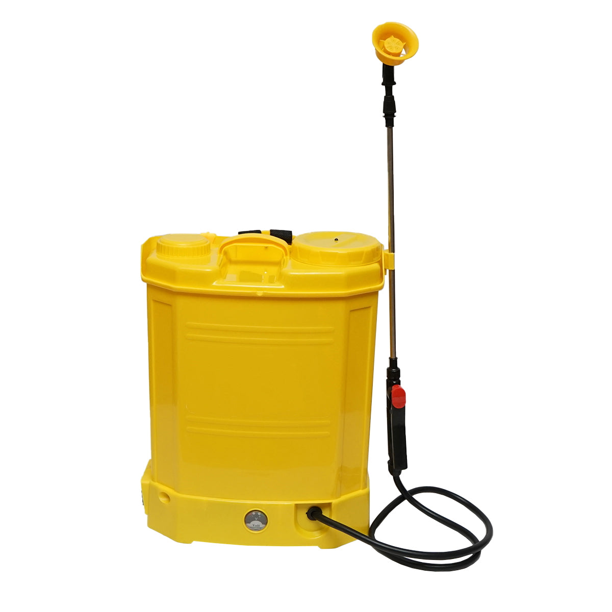 Elektromos permetezőgép, 3 fúvókával, 16L tartállyal, 12V/8Ah akkumulátorral, 3,1 l/perc teljesítmény