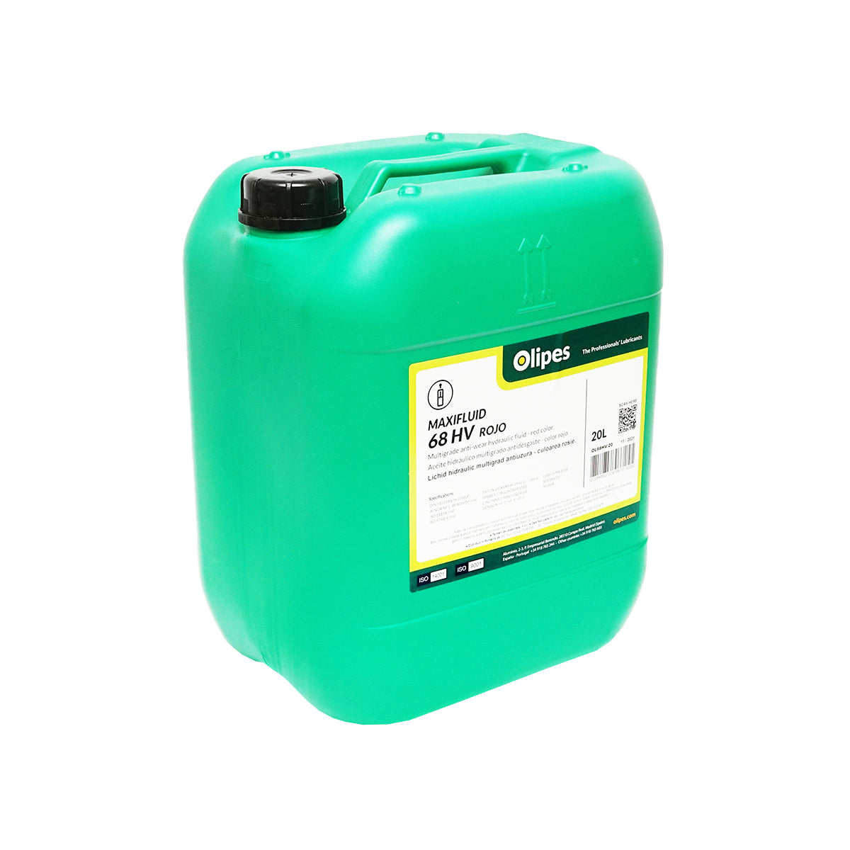 Piros hidraulikaolaj Olipes MAXIFLUID 68 HV, 20L