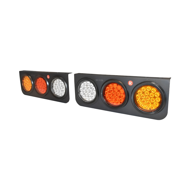 Teherautó hátsó lámpaszett, LED, 480x150 mm, 12/24V, Breckner Germany