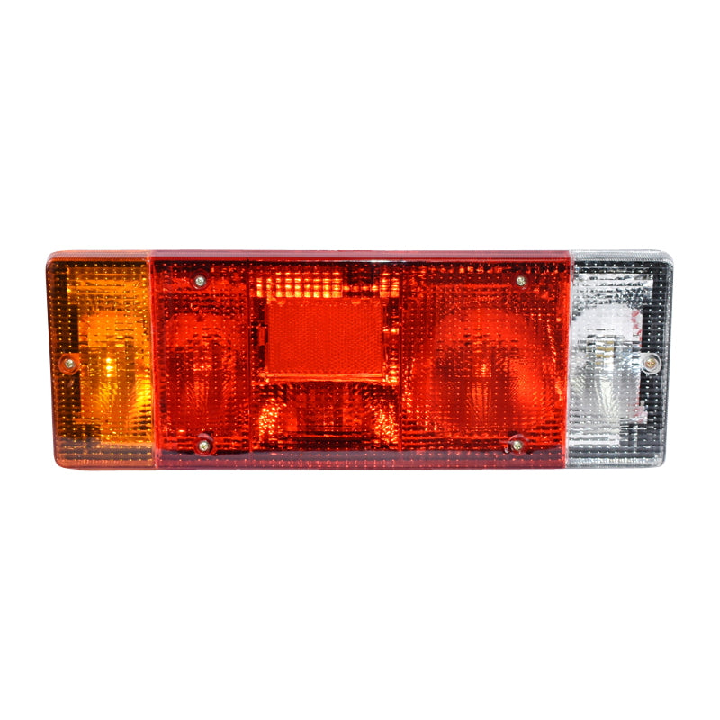 Bal oldali hátsó LED féklámpa teherautóhoz, 12V, tolatófénnyel, DSP-16, 404x141x76 mm