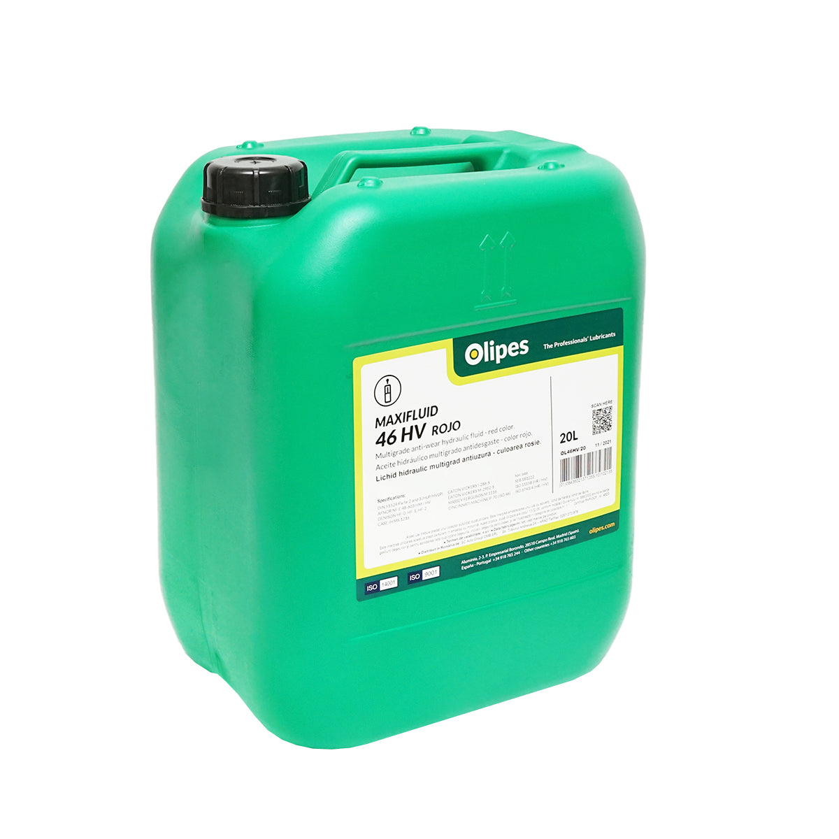 Olipes MAXIFLUID 46 HV piros hidraulikaolaj, 20L