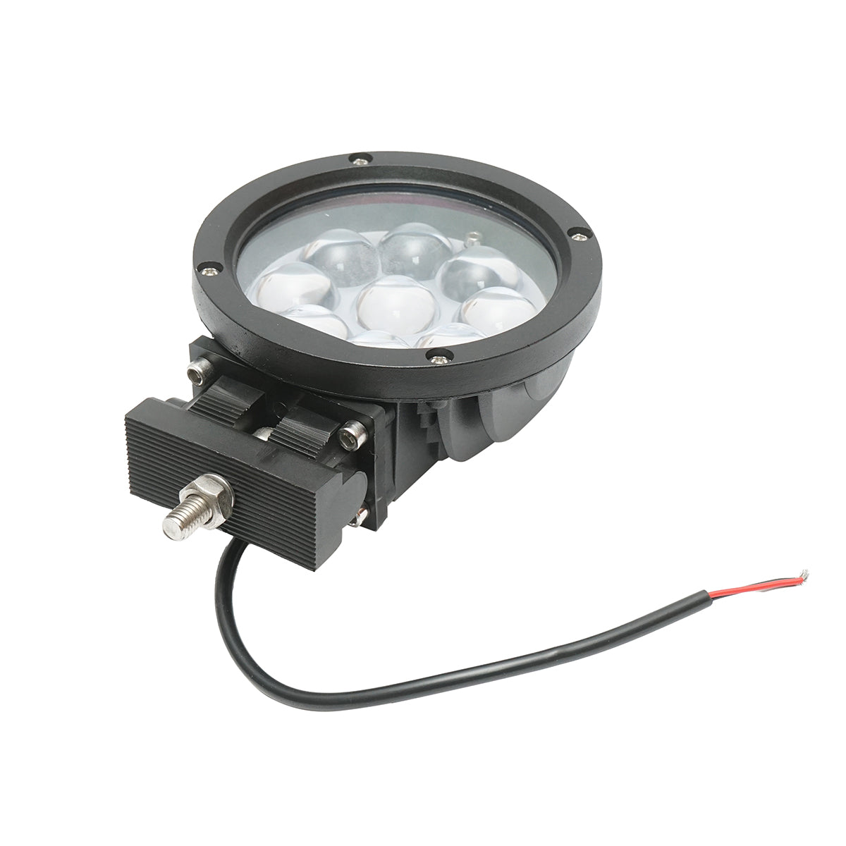 Lámpa, 9 LED-del, 10–60V, 45W, 30° sugárzási szög, spot típus, 4D lencsével, 139x139x74 mm, IP67, 6000K, Breckner Germany