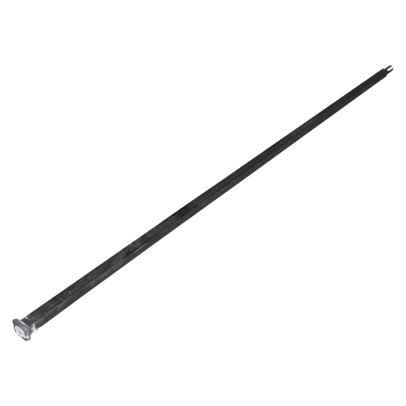 Hosszú négyzetes tengely, M27 menet, 200 cm hossz, 29 mm négyzet, 11 tárcsához
