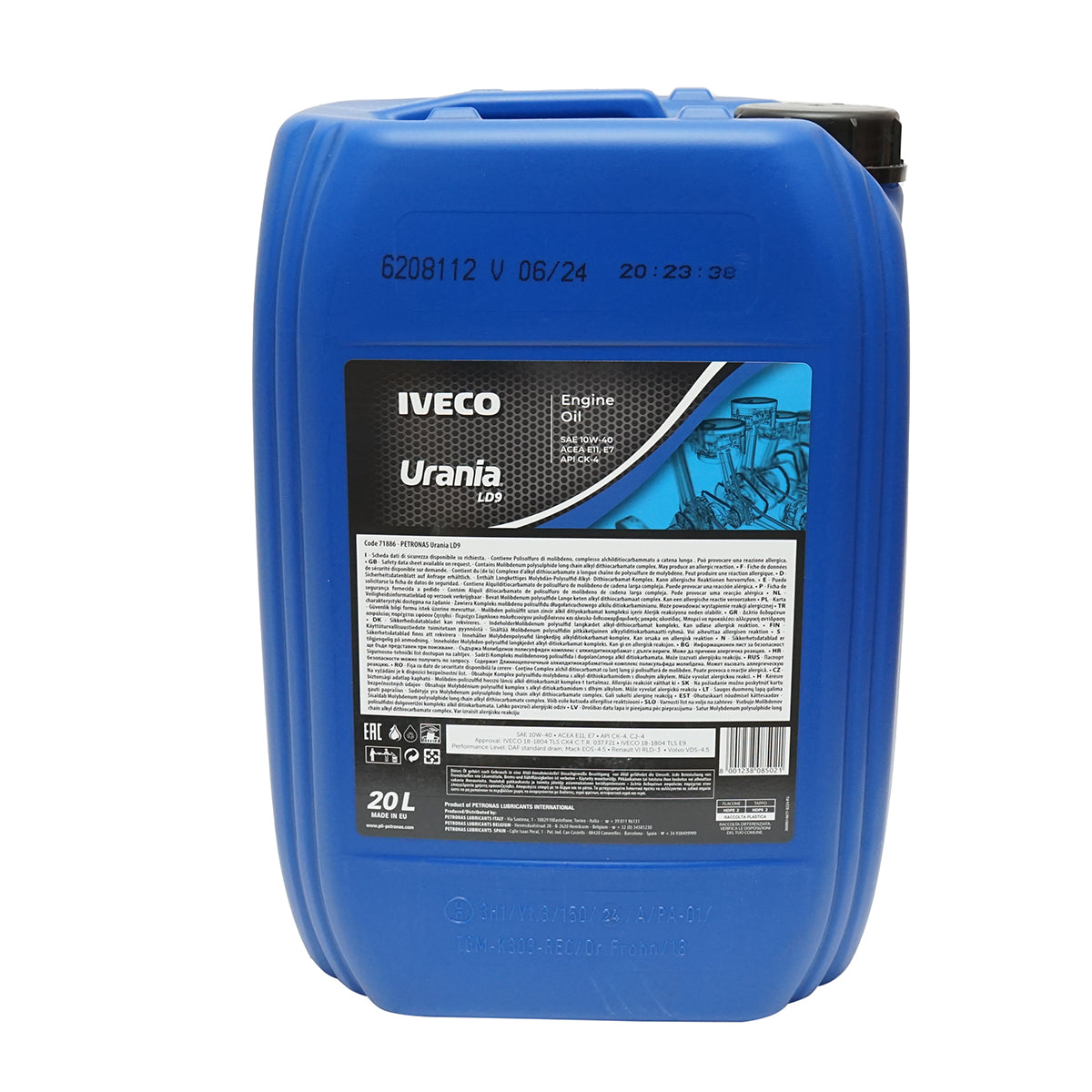 Urania LD9 10W40 motorolaj IVECO járművekhez, 20L
