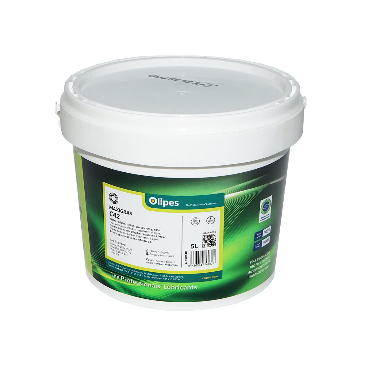 Olipes MAXIGRAS C42/2 univerzális kalcium bázisú zsír, 5L
