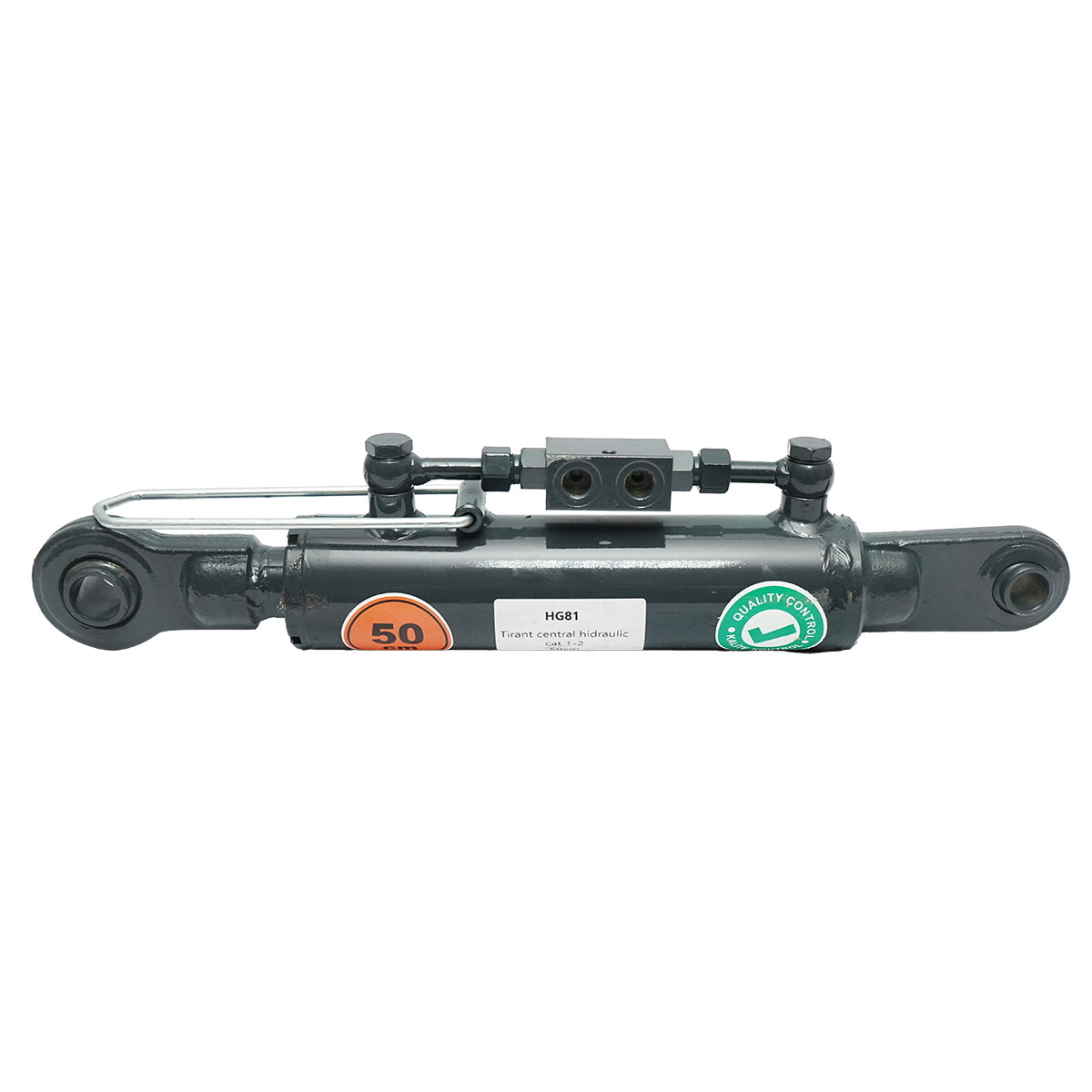 Hidraulikus központi vonórúd, 1-2 kategória, 500 mm zárt, 180 mm löket
