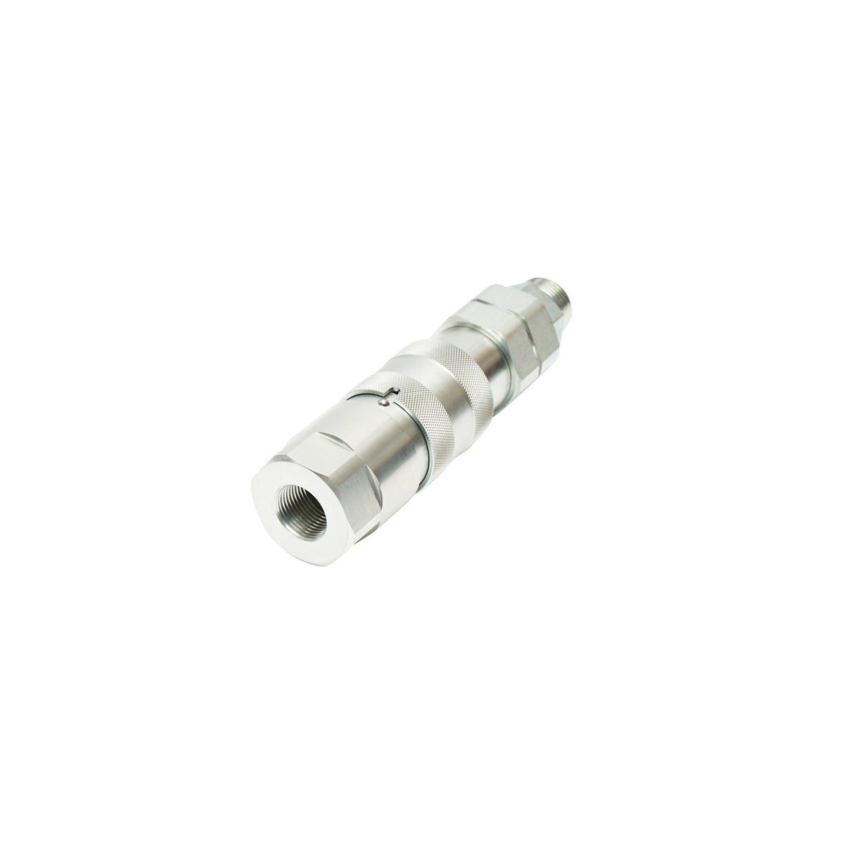 Gyorscsatlakozó készlet 1" (átmenő szelep, anya + apa) egyenes adapterrel, 83x45x48 mm