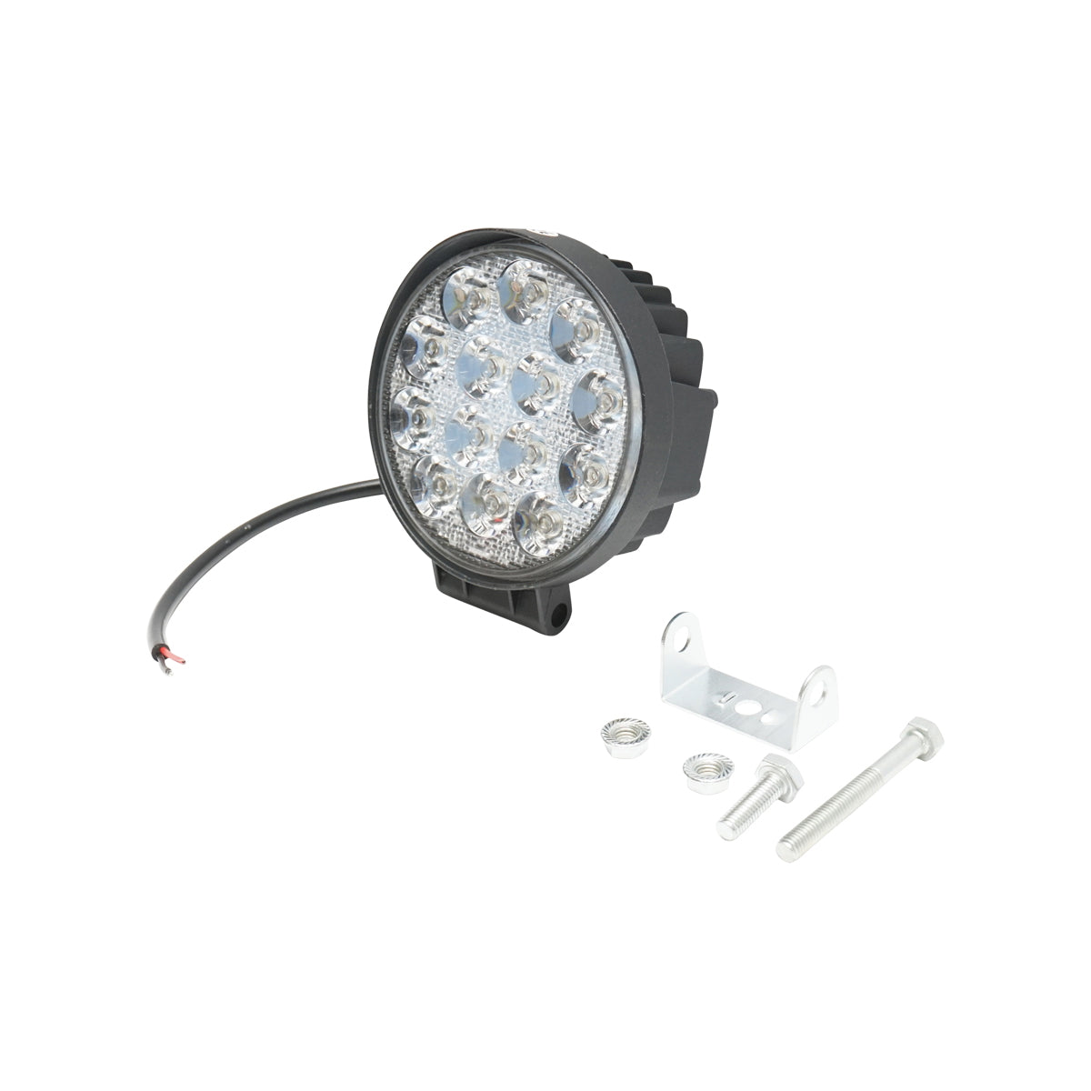 Lámpa, 14 LED-del, 10–30V, 42W, 60° sugárzási szög, flood típus, 114x114x61 mm, IP67, 6000K, Breckner Germany
