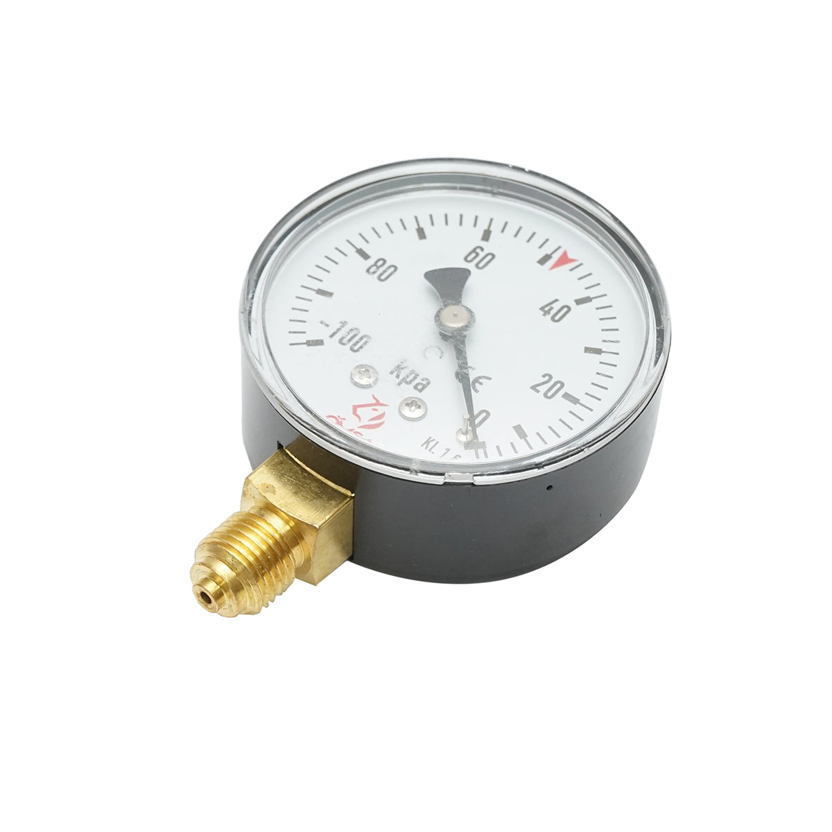 Fekete vákuummérő óra, 63 mm átmérő, tehénfejő géphez, Breckner Germany