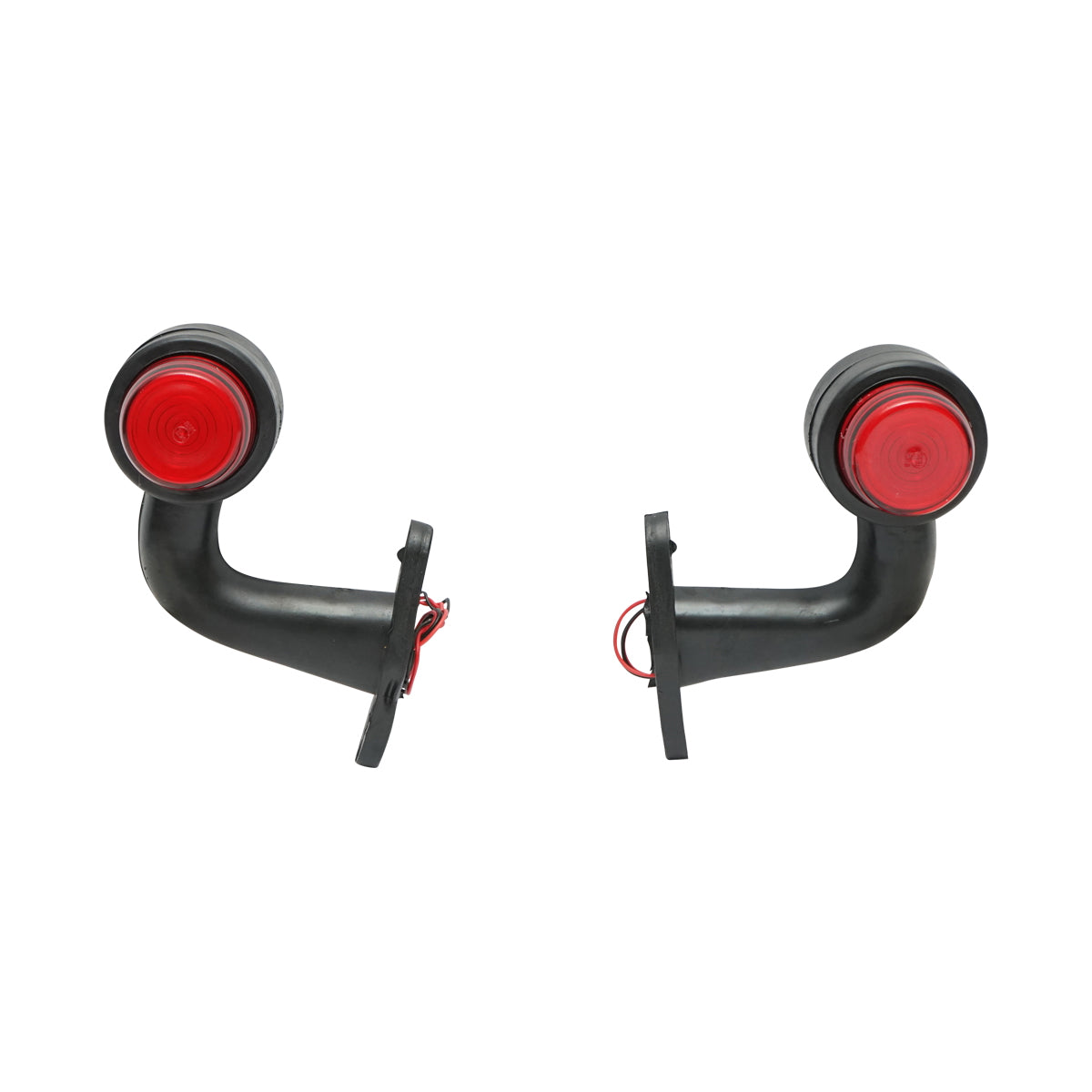 Oldalsó LED/NEON helyzetjelző lámpa szett, piros-fehér, 12–24V, Breckner Germany