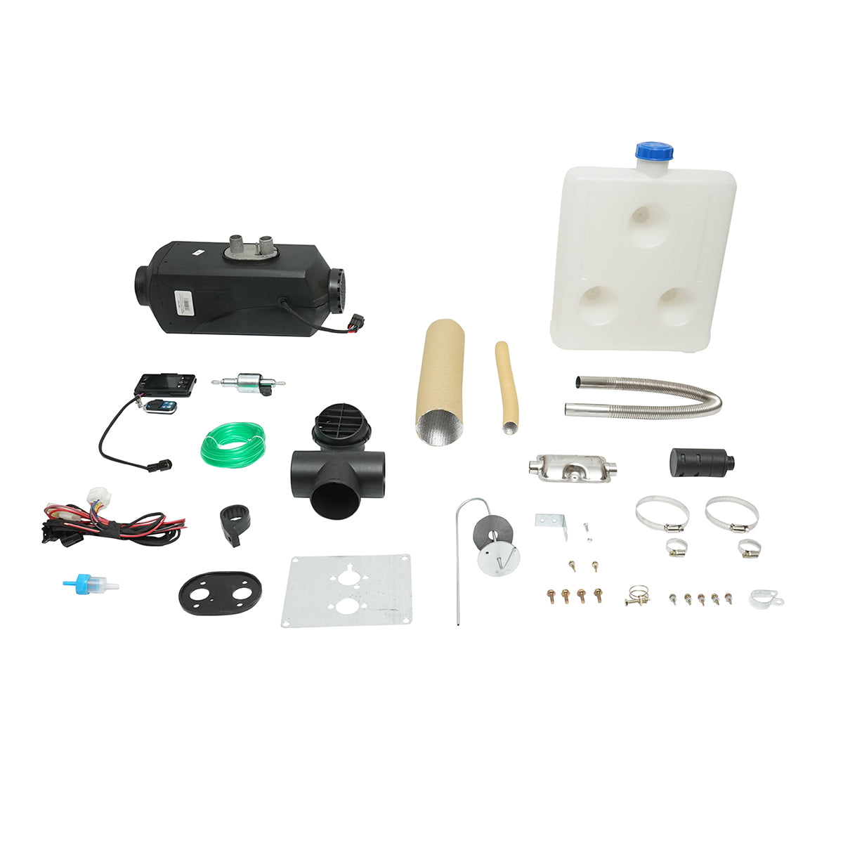 Állóhelyzeti fűtés, sirocou 12V, 2KW, LCD kijelzővel, távirányítóval és Kyocera izzítógyertyával, Breckner Germany