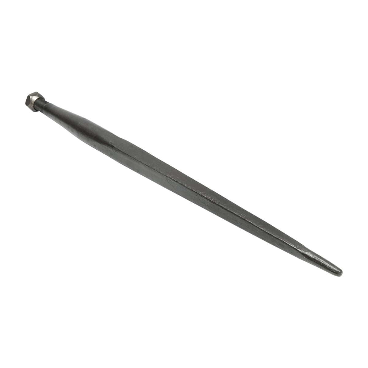 Egyenes tüske bálafogó villához, 600 mm hosszú, M22x40 mm menet
