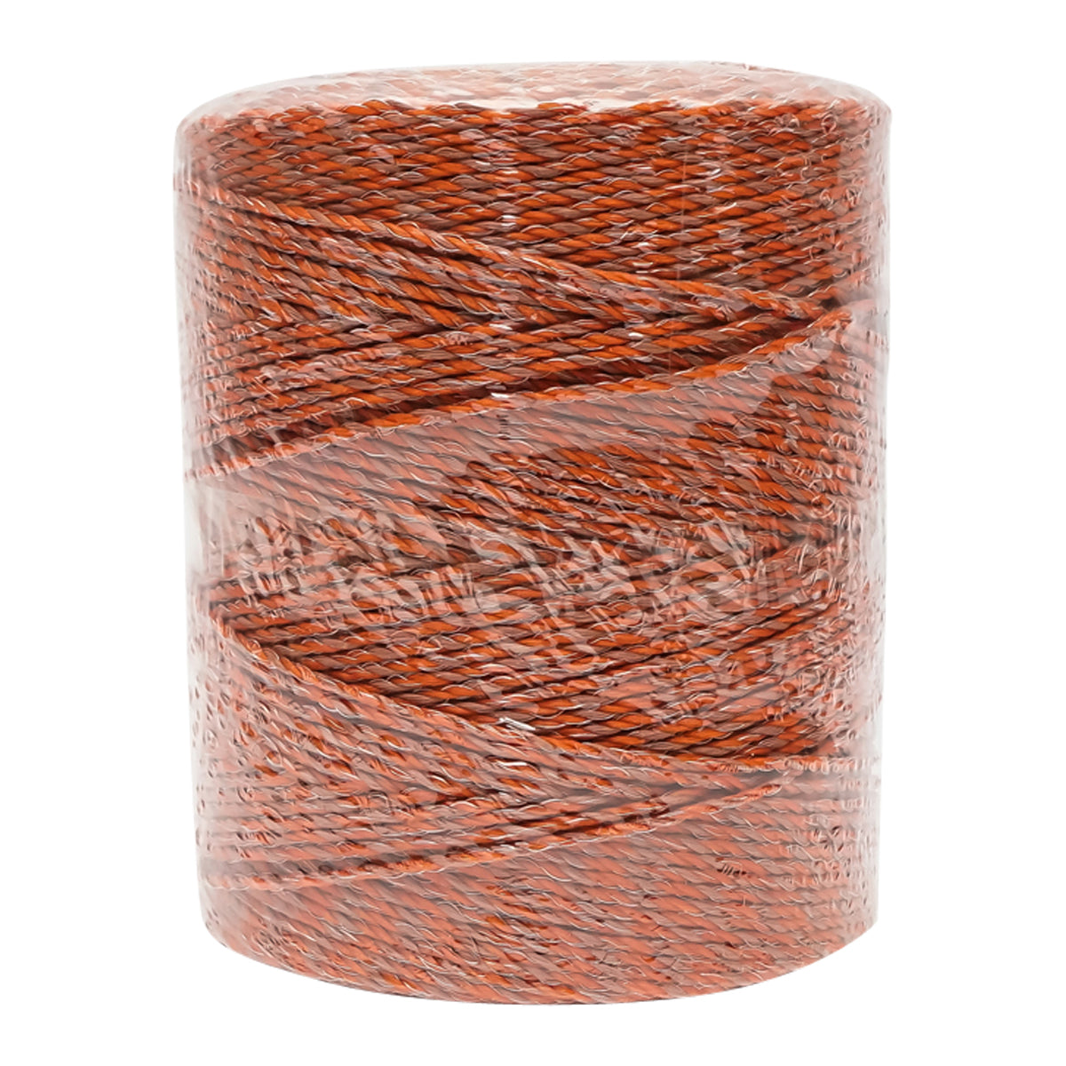 Elektromos kerítés dróttekercs, narancssárga-barna, 3 mm átmérő, 5×0,2 mm rozsdamentes acél betéttel, ellenállás 4,5 Ohm/m, 500 m, Breckner Germany