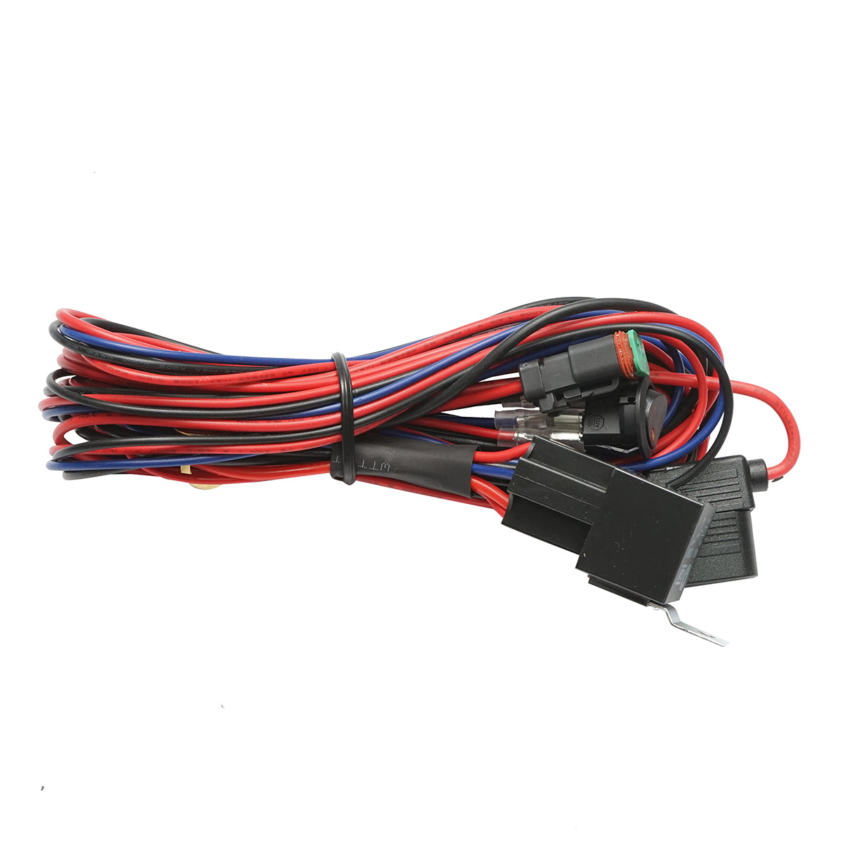Kábelköteg nyomógombbal, relével és biztosítékkal, 12V/40A, Breckner Germany