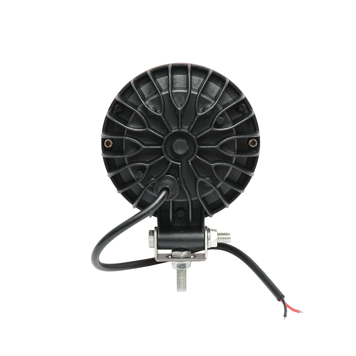 Kerek piros LED reflektor, 30W, 12V/24V (10–30V), Breckner Germany