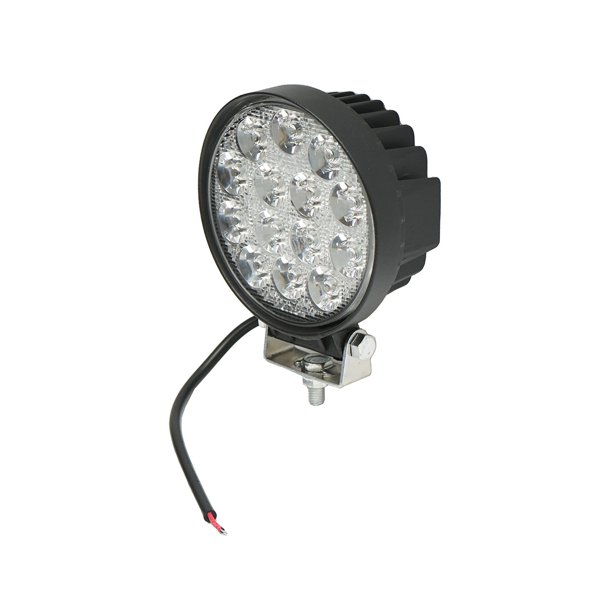 Lámpa, 14 LED-del, 10–30V, 42W, 30° sugárzási szög, spot típus, 114x114x61 mm, Breckner Germany