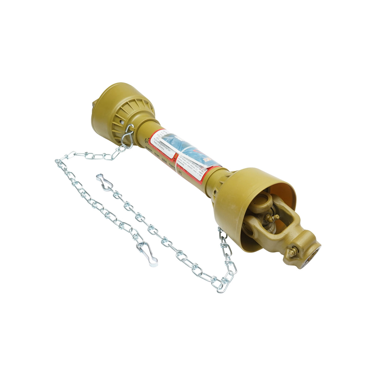 Kardántengely 650 mm, T2, kereszt 24x62 mm, háromszög alakú csővel, 1 3/8" Z=6