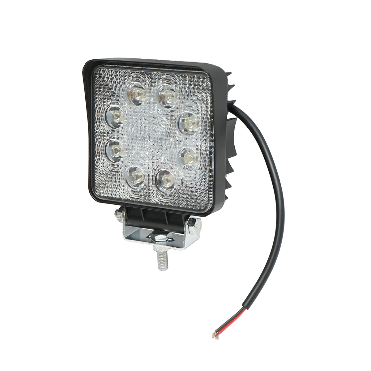 Lámpa, 8 LED-del, 10–60V, 24W, 30° sugárzási szög (spot típus), méret: 107x107x51 mm, 6000K, IP67, Breckner Germany